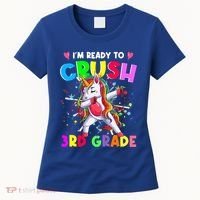 Ready To Crush 3Rd Grade Unicorn Back To School Gift Women's T-Shirt thumb 0