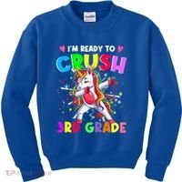 Ready To Crush 3Rd Grade Unicorn Back To School Gift Kids Sweatshirt thumb 0