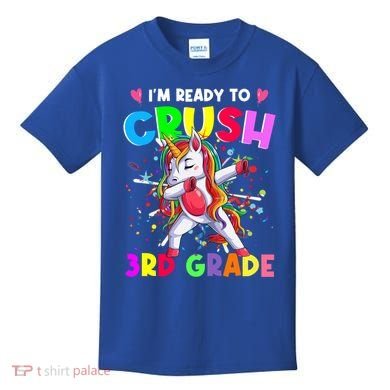 Ready To Crush 3Rd Grade Unicorn Back To School Gift Kids T-Shirt