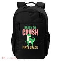 Ready To Crush First Grade TRex Dinosaur Cool Gift Backpack thumb 0