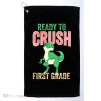 Ready To Crush First Grade TRex Dinosaur Cool Gift Golf Towel thumb 0