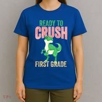 Ready To Crush First Grade TRex Dinosaur Cool Gift T-Shirt thumb 4