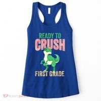Ready To Crush First Grade TRex Dinosaur Cool Gift Women's Tank Top thumb 0