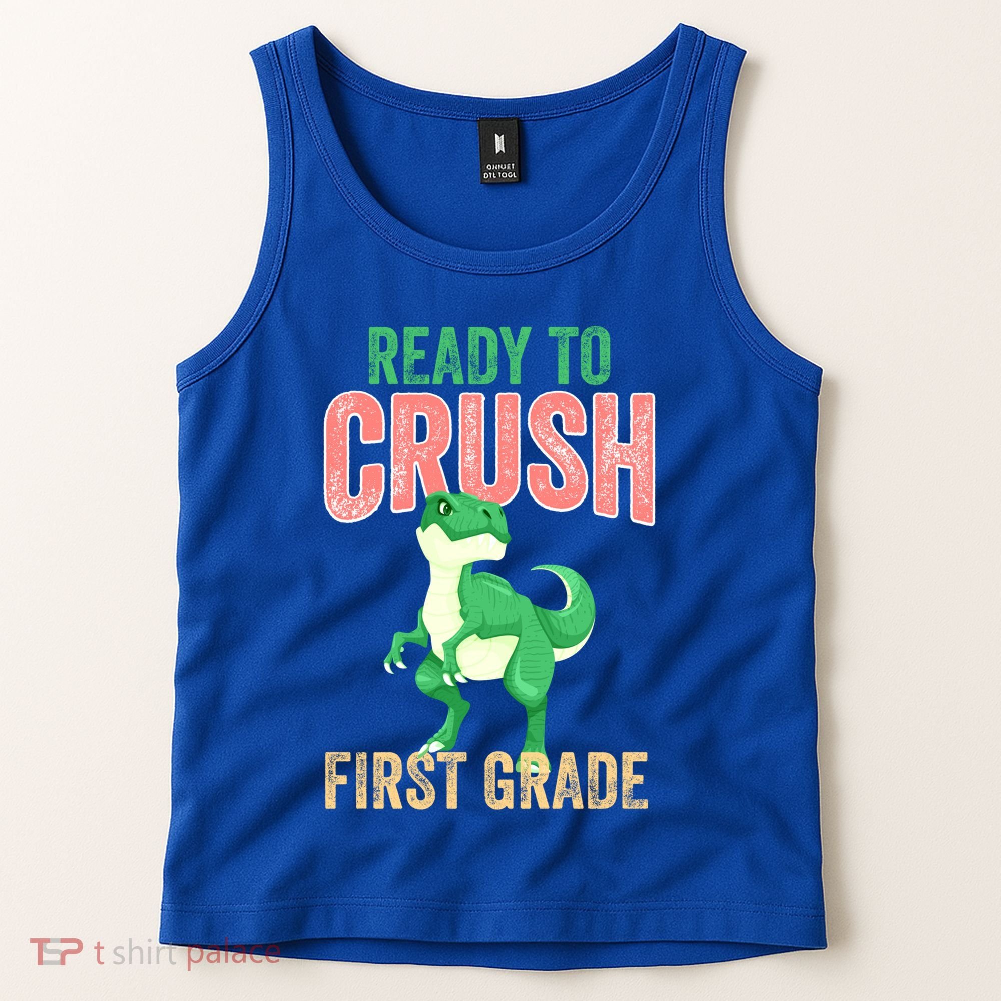 Ready To Crush First Grade TRex Dinosaur Cool Gift Tank Top