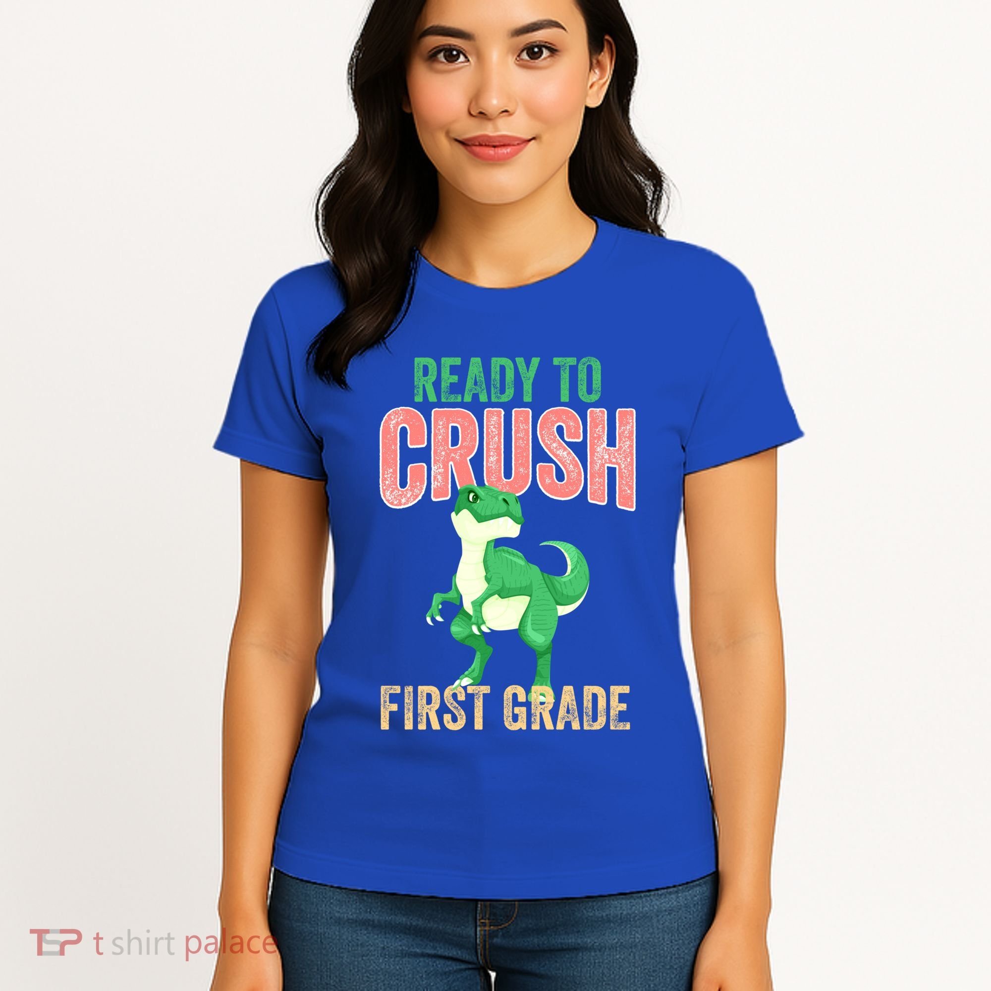 Ready To Crush First Grade TRex Dinosaur Cool Gift Women's T-Shirt