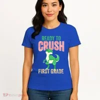 Ready To Crush First Grade TRex Dinosaur Cool Gift Women's T-Shirt thumb 4