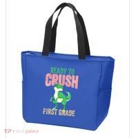 Ready To Crush First Grade TRex Dinosaur Cool Gift Tote Bag thumb 3