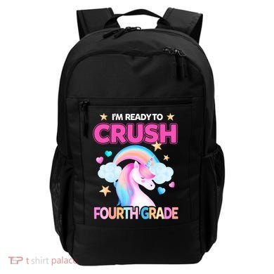 Ready To Crush Fourth Grade 4Th Unicorn Back To School Gift Backpack
