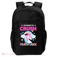 Ready To Crush Fourth Grade 4Th Unicorn Back To School Gift Backpack thumb 0