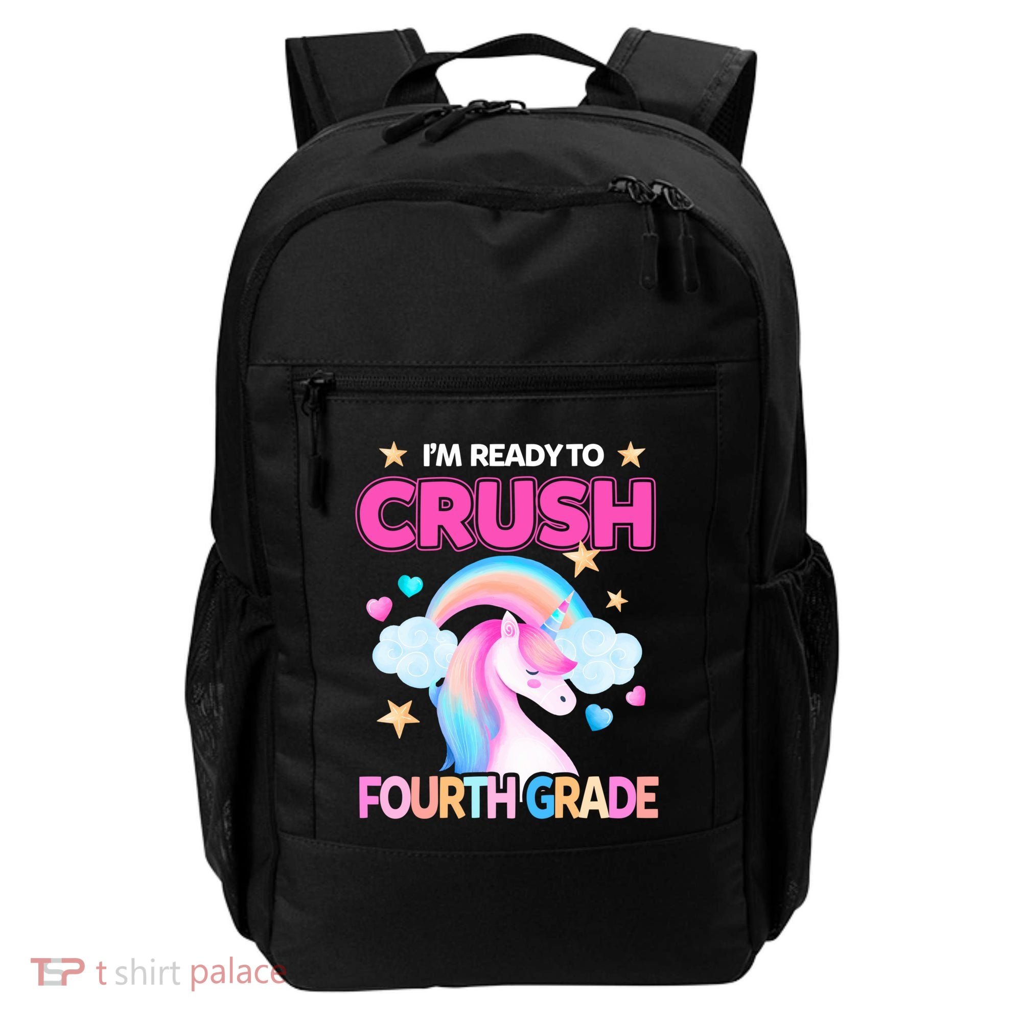 Ready To Crush Fourth Grade 4Th Unicorn Back To School Gift Backpack
