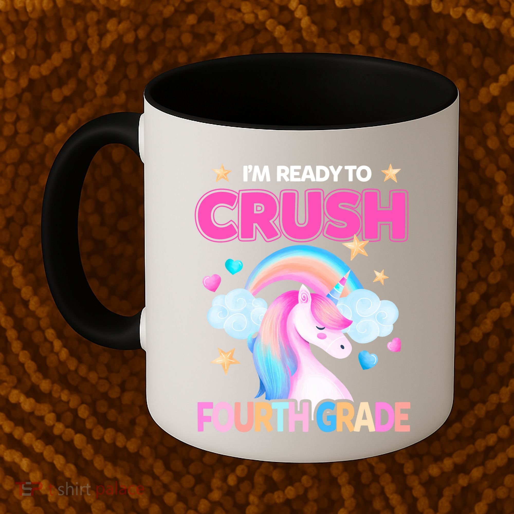 Ready To Crush Fourth Grade 4Th Unicorn Back To School Gift Coffee Mug