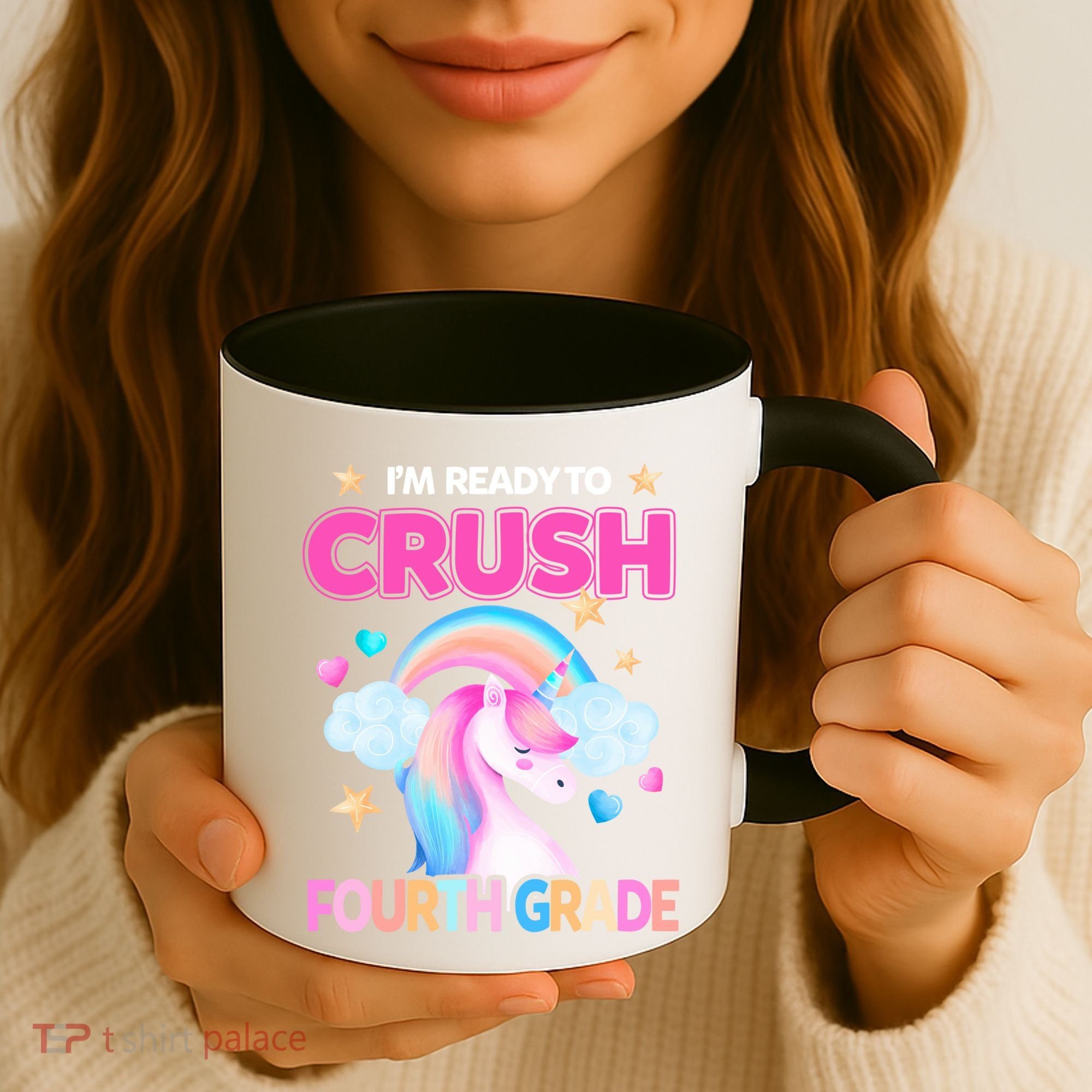 Ready To Crush Fourth Grade 4Th Unicorn Back To School Gift Coffee Mug