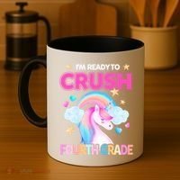 Ready To Crush Fourth Grade 4Th Unicorn Back To School Gift Coffee Mug thumb 4