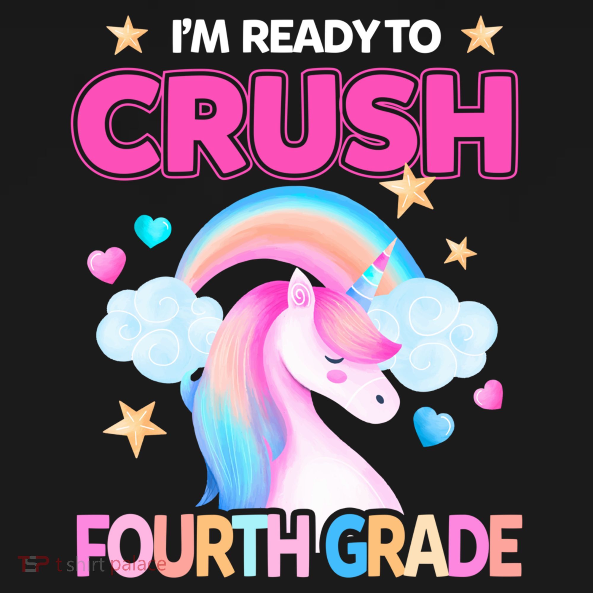 Ready To Crush Fourth Grade 4Th Unicorn Back To School Gift Pajama Set