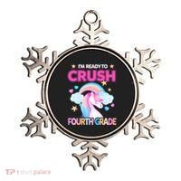 Ready To Crush Fourth Grade 4Th Unicorn Back To School Gift Ornament thumb 0