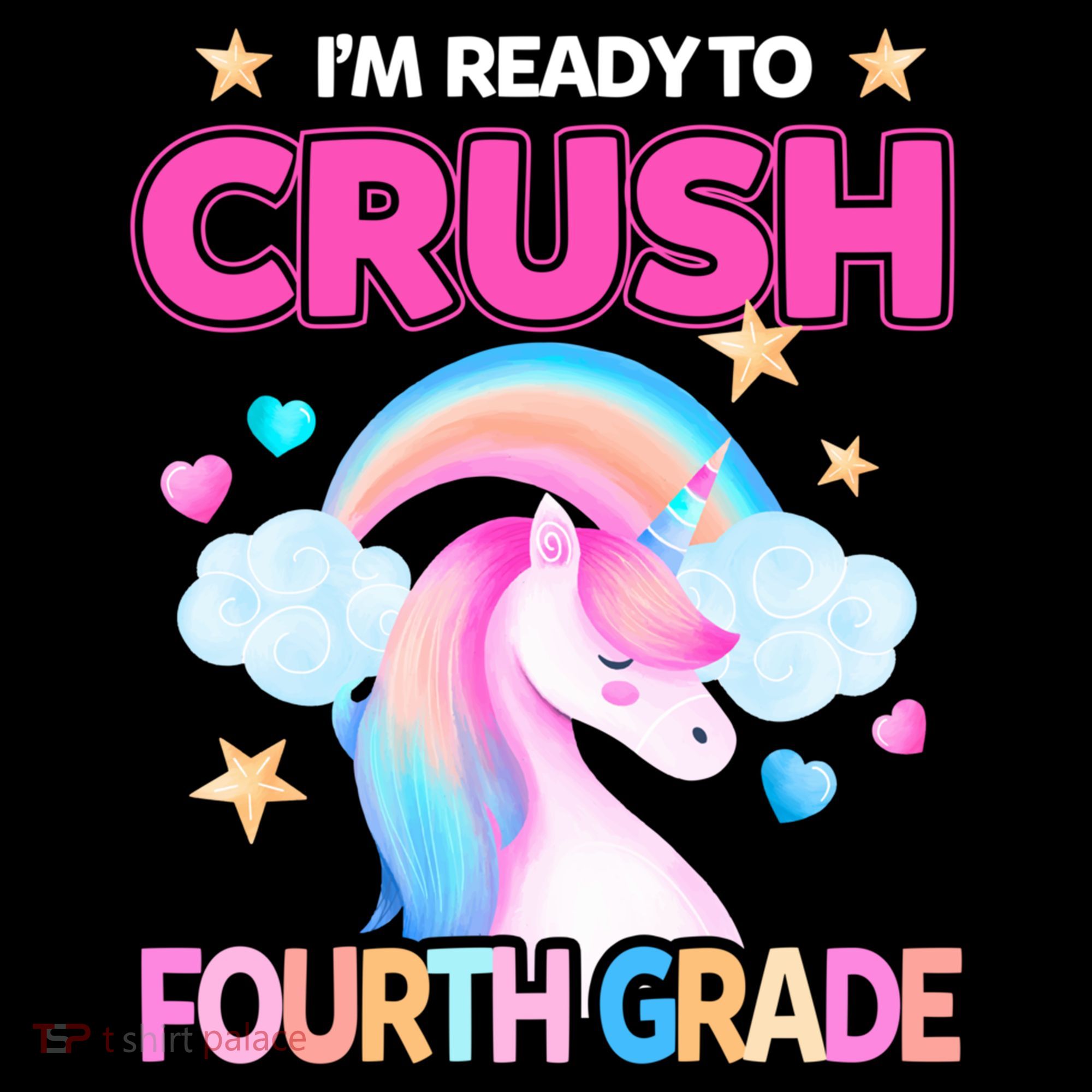 Ready To Crush Fourth Grade 4Th Unicorn Back To School Gift Ornament