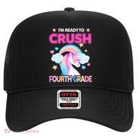 Ready To Crush Fourth Grade 4Th Unicorn Back To School Gift Hat thumb 0