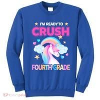 Ready To Crush Fourth Grade 4Th Unicorn Back To School Gift Sweatshirt thumb 0