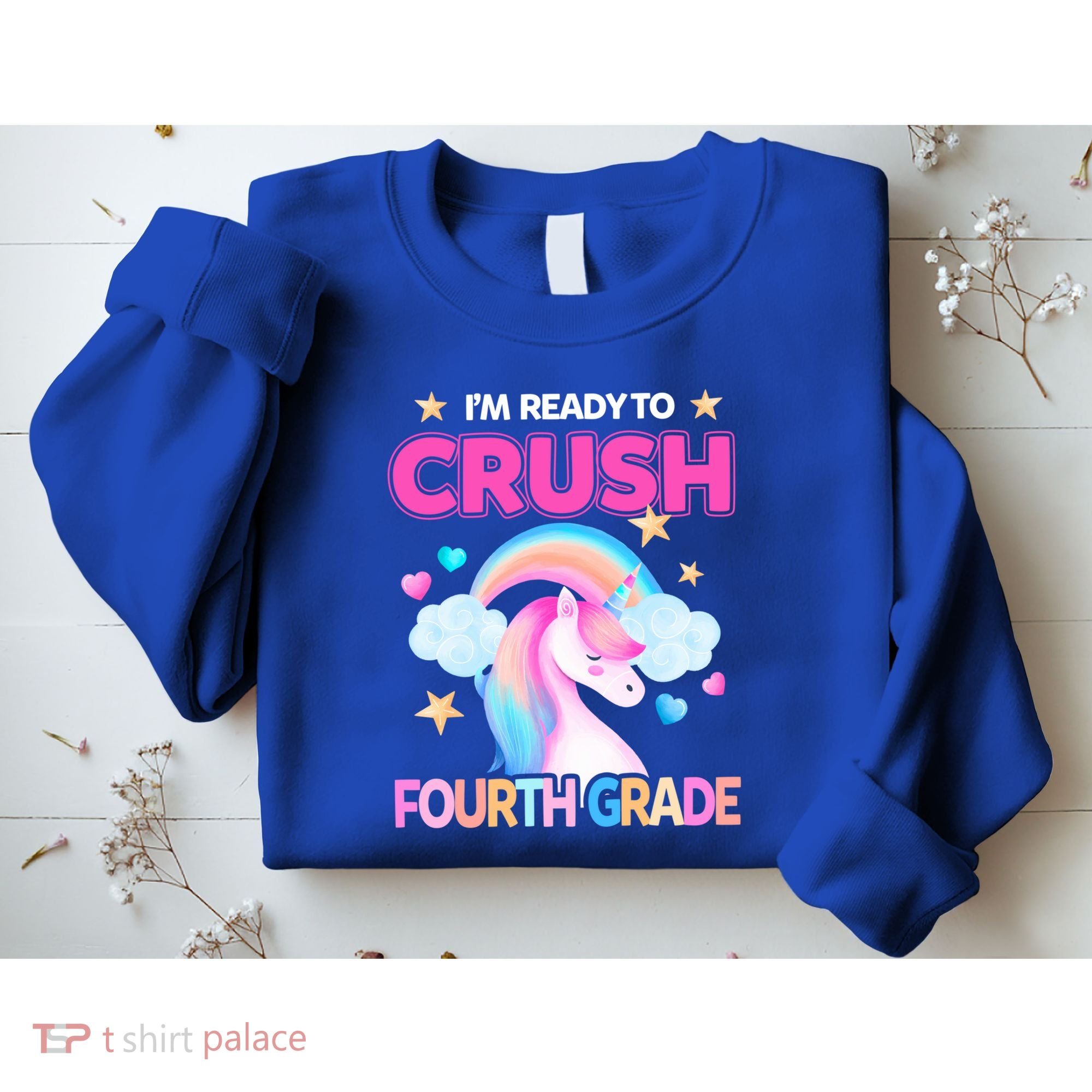 Ready To Crush Fourth Grade 4Th Unicorn Back To School Gift Sweatshirt