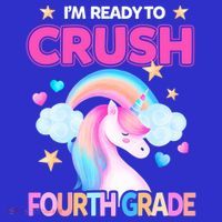 Ready To Crush Fourth Grade 4Th Unicorn Back To School Gift Tumbler thumb 3