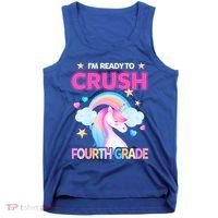 Ready To Crush Fourth Grade 4Th Unicorn Back To School Gift Tank Top thumb 0