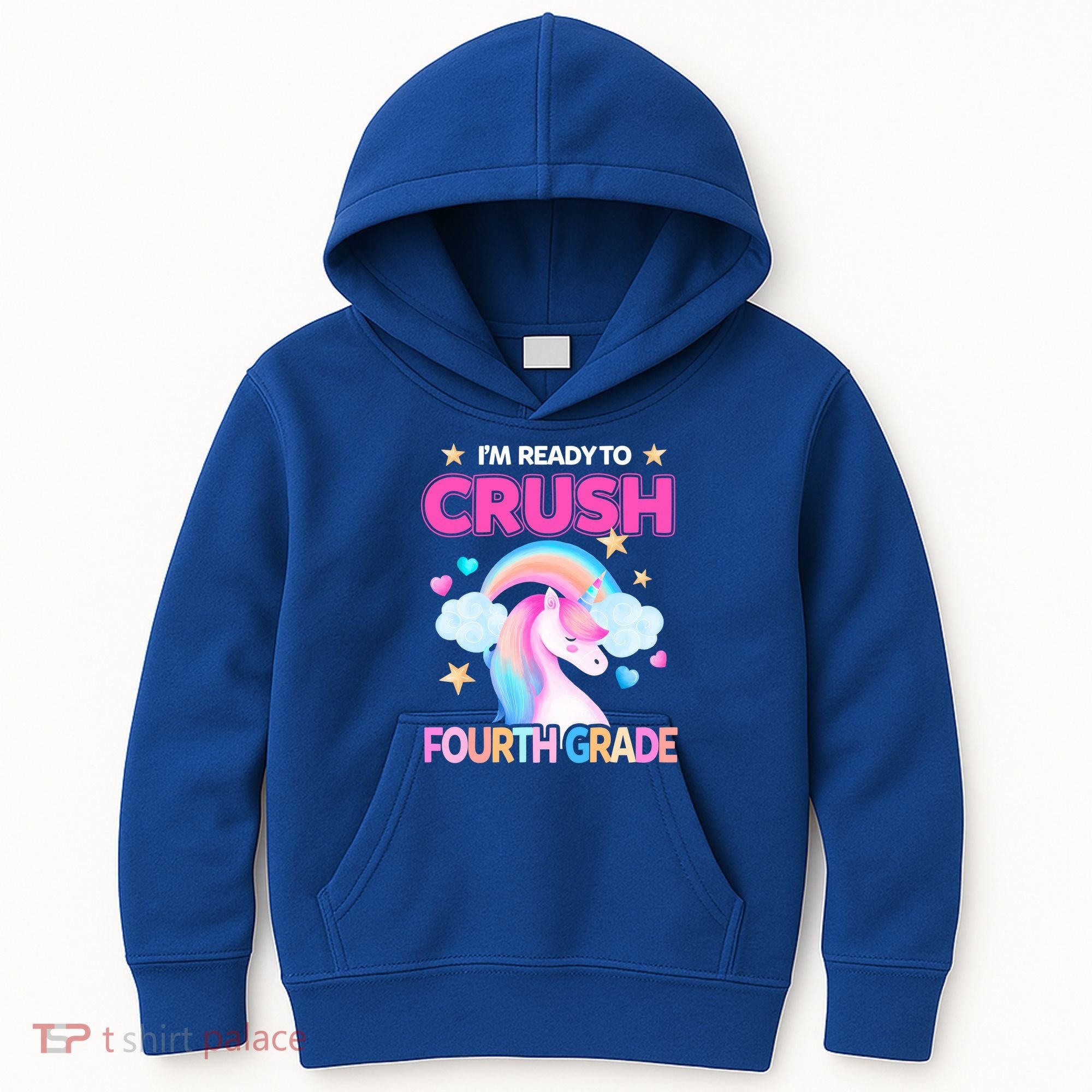 Ready To Crush Fourth Grade 4Th Unicorn Back To School Gift Kids Hoodie