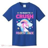 Ready To Crush Fourth Grade 4Th Unicorn Back To School Gift Kids T-Shirt thumb 0