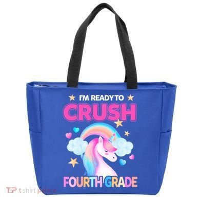 Ready To Crush Fourth Grade 4Th Unicorn Back To School Gift Tote Bag