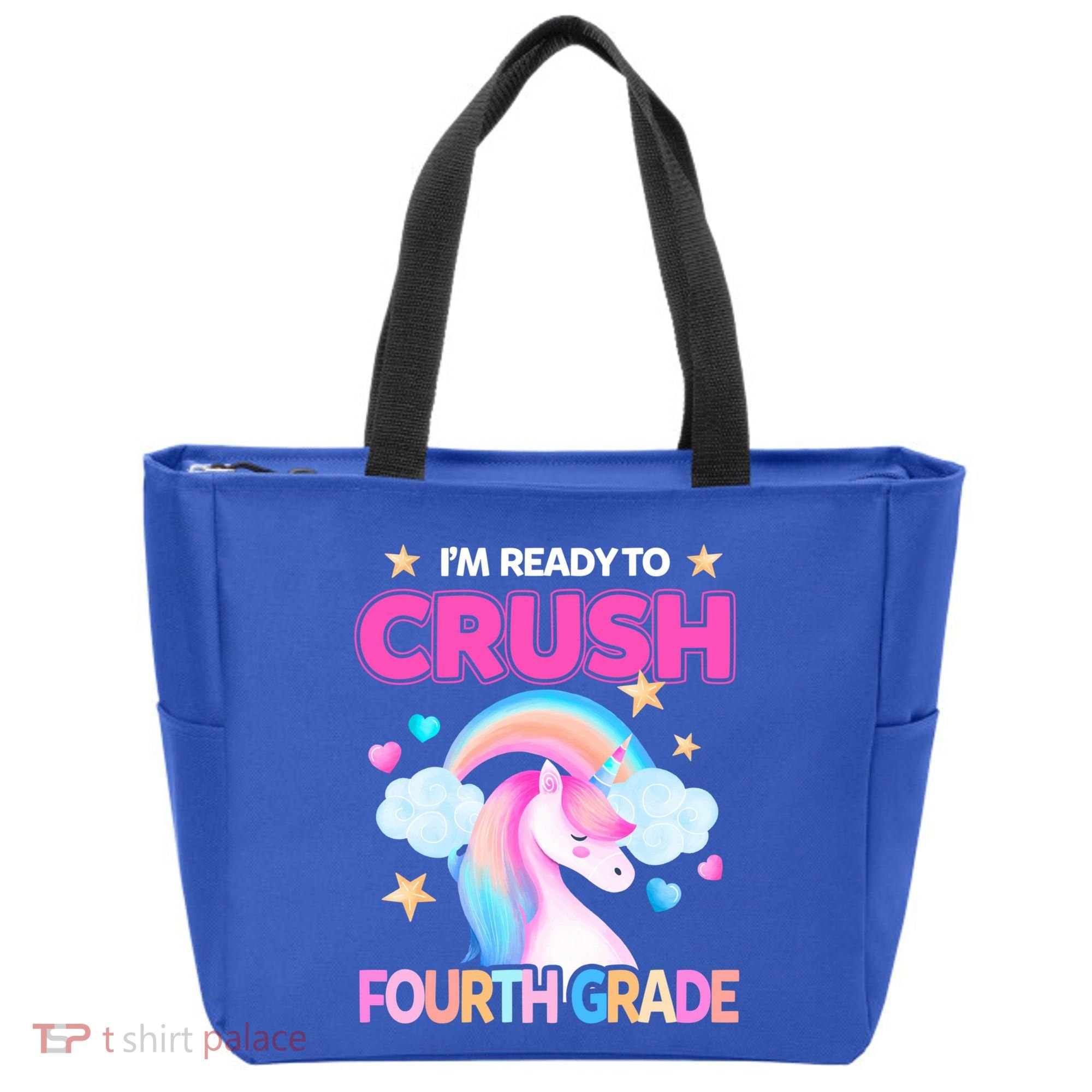 Ready To Crush Fourth Grade 4Th Unicorn Back To School Gift Tote Bag