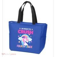 Ready To Crush Fourth Grade 4Th Unicorn Back To School Gift Tote Bag thumb 3