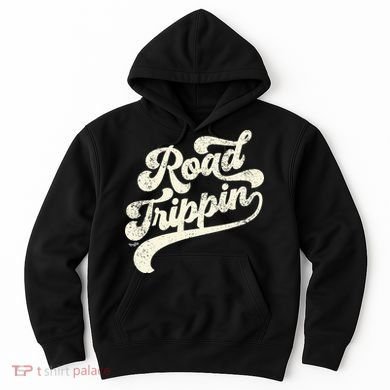 Road Trippin Cool Retro Vintage Road Trip Distressed Hoodie