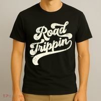 Road Trippin Cool Retro Vintage Road Trip Distressed T-Shirt thumb 3