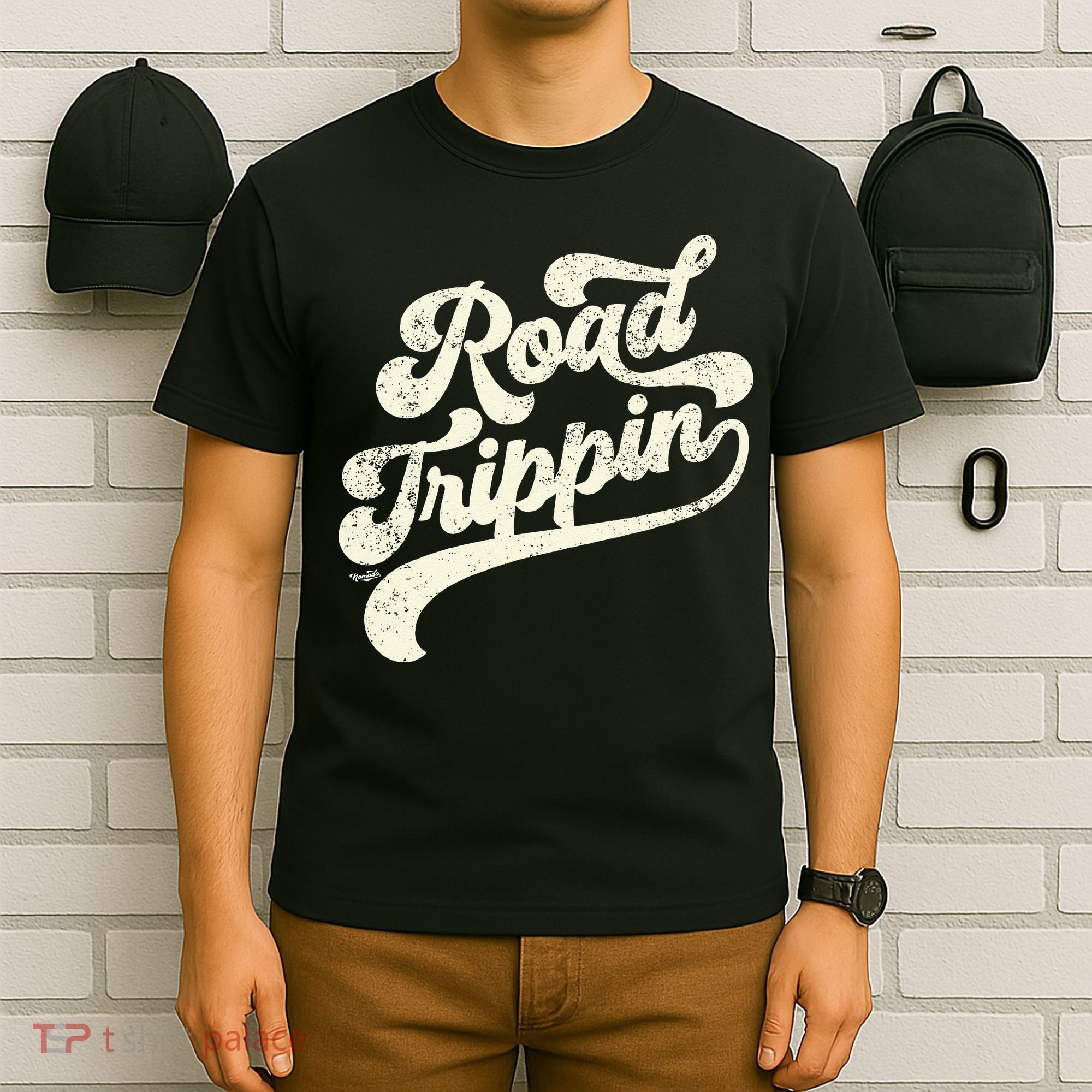 Road Trippin Cool Retro Vintage Road Trip Distressed T-Shirt