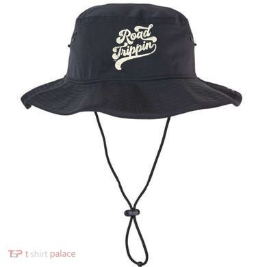 Road Trippin Cool Retro Vintage Road Trip Distressed Bucket Hat