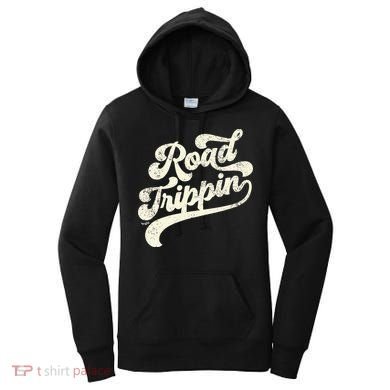 Road Trippin Cool Retro Vintage Road Trip Distressed Women's Hoodie