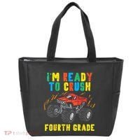 Ready To Crush 4th Grade Monster Truck First Day School Boy Tote Bag thumb 0