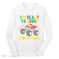 Ready To Crush 4th Grade Monster Truck First Day School Boy Long Sleeve Shirt thumb 0