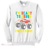 Ready To Crush 4th Grade Monster Truck First Day School Boy Sweatshirt thumb 0