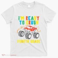 Ready To Crush 4th Grade Monster Truck First Day School Boy T-Shirt thumb 0