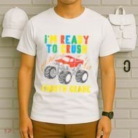 Ready To Crush 4th Grade Monster Truck First Day School Boy T-Shirt thumb 6