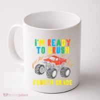 Ready To Crush 4th Grade Monster Truck First Day School Boy Coffee Mug thumb 0