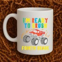 Ready To Crush 4th Grade Monster Truck First Day School Boy Coffee Mug thumb 2