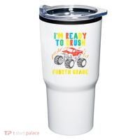 Ready To Crush 4th Grade Monster Truck First Day School Boy Tumbler thumb 0