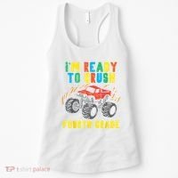 Ready To Crush 4th Grade Monster Truck First Day School Boy Women's Tank Top thumb 0