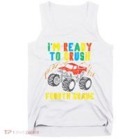 Ready To Crush 4th Grade Monster Truck First Day School Boy Tank Top thumb 0
