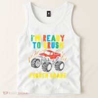 Ready To Crush 4th Grade Monster Truck First Day School Boy Tank Top thumb 2