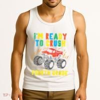 Ready To Crush 4th Grade Monster Truck First Day School Boy Tank Top thumb 3
