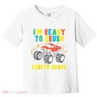 Ready To Crush 4th Grade Monster Truck First Day School Boy Toddler T-Shirt thumb 0