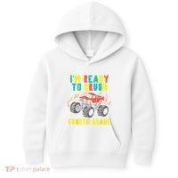 Ready To Crush 4th Grade Monster Truck First Day School Boy Kids Hoodie thumb 0