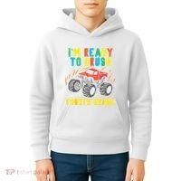Ready To Crush 4th Grade Monster Truck First Day School Boy Kids Hoodie thumb 4